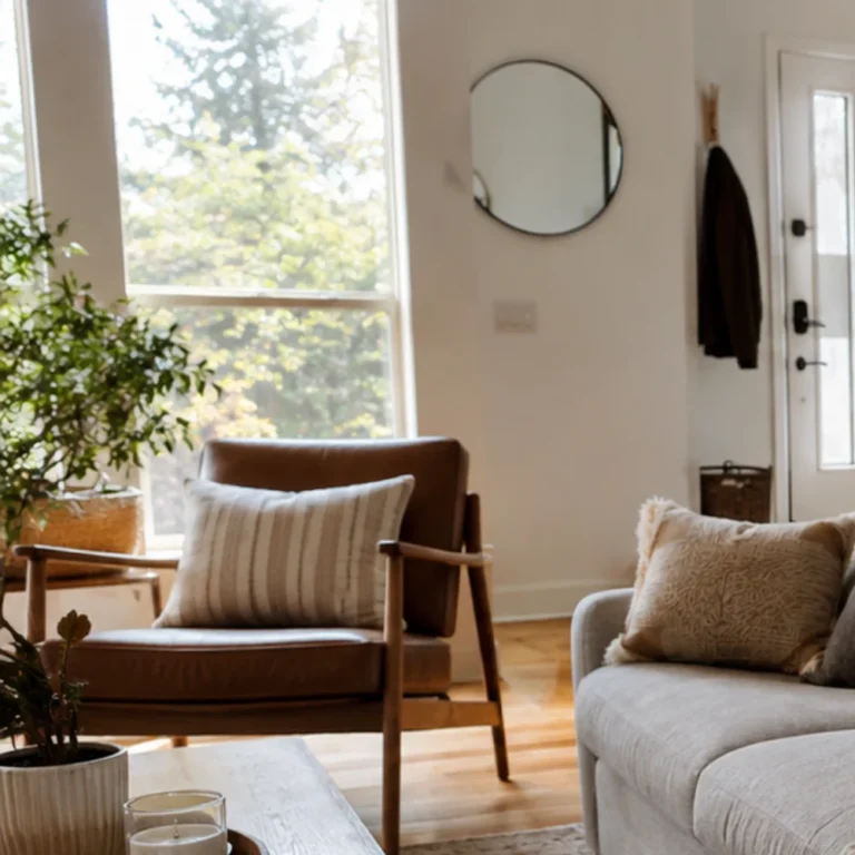 Freshly cleaned, tidy living room in a Denver-area home